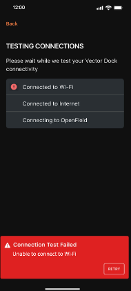 Vector Core dock Wifi connection failed.png